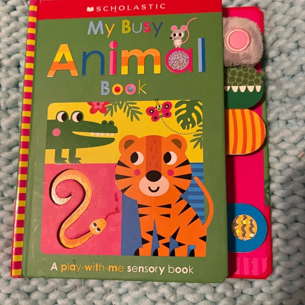 Scholastic Colorful Animal Sensory Board Book